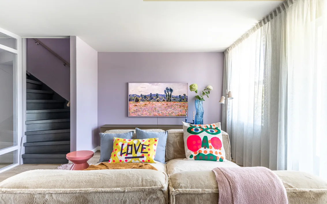 Kleurrijke woonkamer