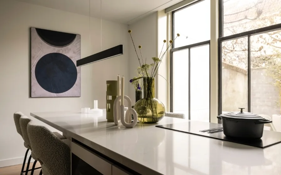 keuken in botanisch groene woonstijl