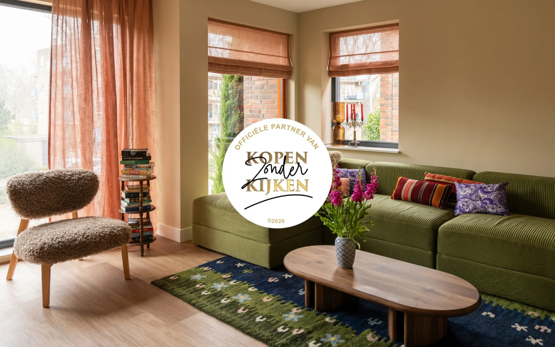 Kopen Zonder Kijken kleurrijke woonkamer