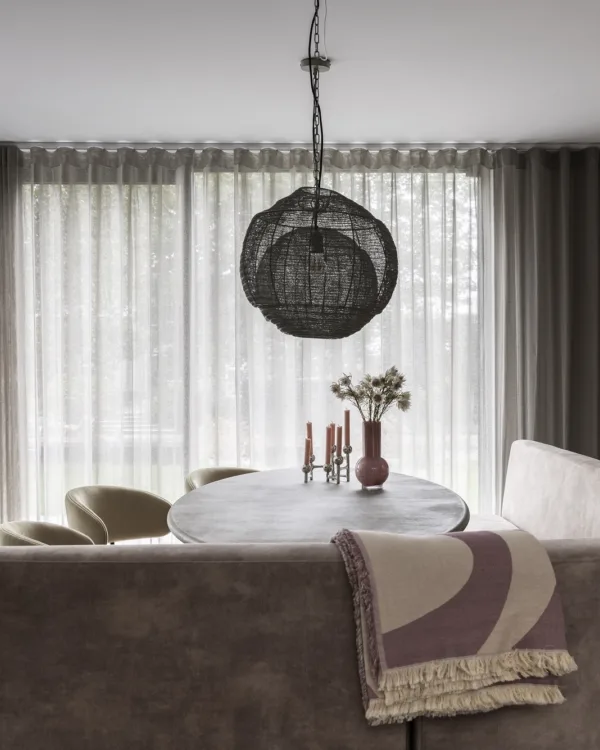 Vintage modern voile gordijnen lichte vitrages