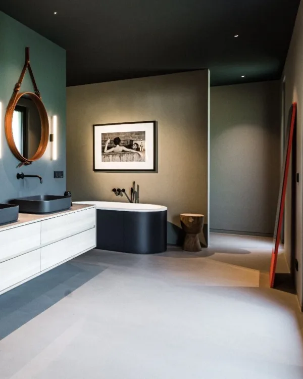 Betoncomposiet op je wand, dat kan met Aanhuis.nl!