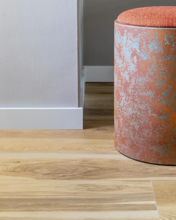 Pvc vloer in rechte plank