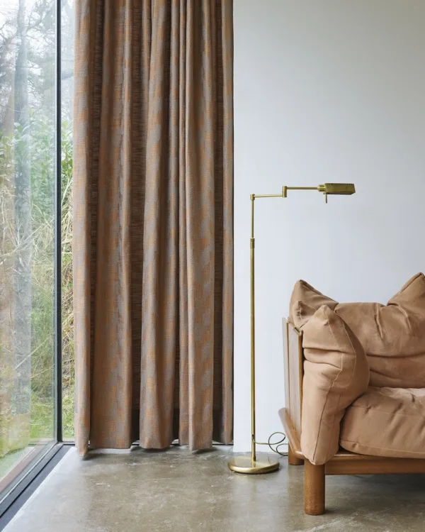 Vadain Overgordijnen blizzard bruin kastanje