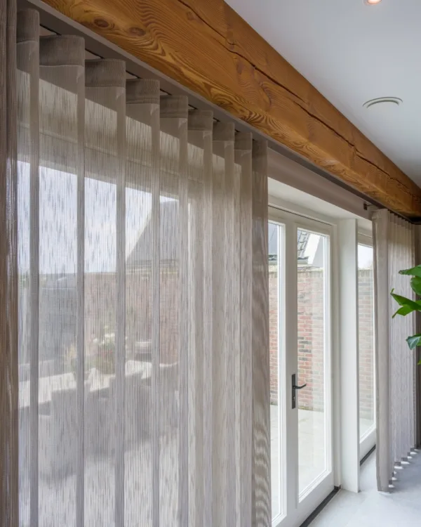 Elektrische gordijnen voor grote pui