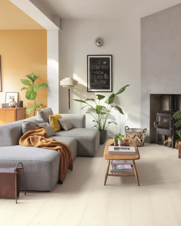 Quick Step lichte laminaatvloer woonkamer