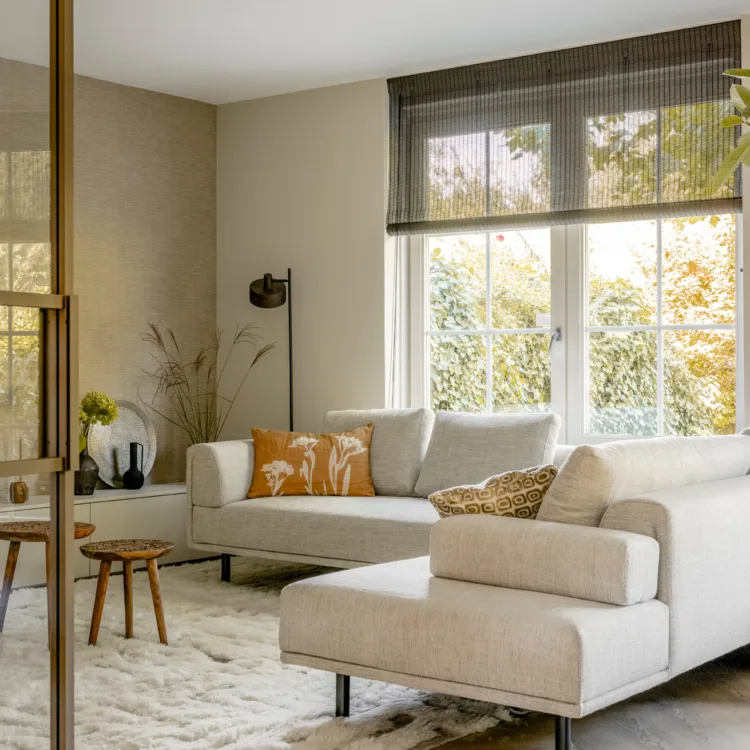 Ton-sur-ton trend in de woonkamer