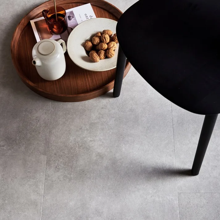 Betonlook vloer detaillfoto