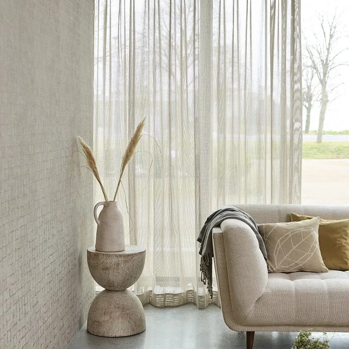 Gordijn Vitrage Eijffinger Amalfi dessin beige