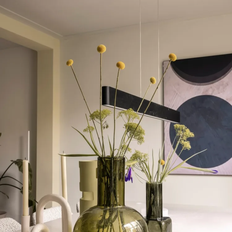 Sfeerfoto van vtwonen in botanisch groene woonstijl