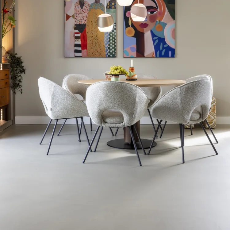 Een EPI gietvloer in de eethoek